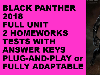 EDUQAS Media Studies A/AS Level Black Panther Full Unit