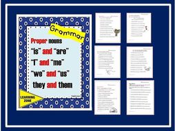 Grammar review: like, I, me, is are, we, us they and them