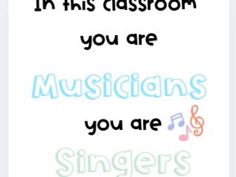 Music Room display pack