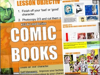 Art and Design - KS3 Comic Books - Full Project (6 Weeks)