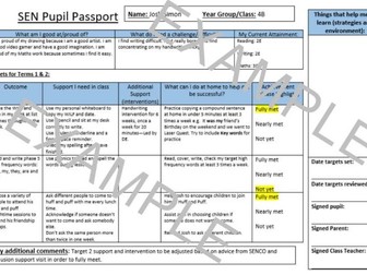 SEN pupil passport - IEP