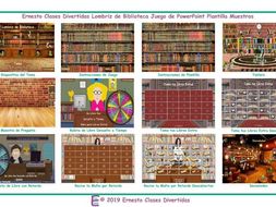 Bookworm Spanish PowerPoint Game Template-An Original by ESL Fun Games