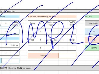 CORE MATHS 2025 Tax and NI calculator