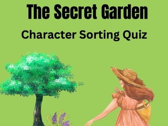 The Secret Garden Character Sorting Quiz