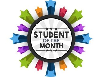 Student of the Month certificate