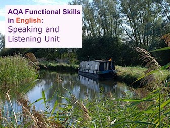 AQA Functional Skills in English: Speaking and Listening Unit