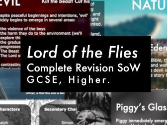 Lord of the Flies: Complete Revision SoW & Resources (Higher)