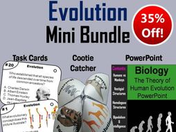 Evolution Task Cards, PowerPoint and Activity Mini Bundle