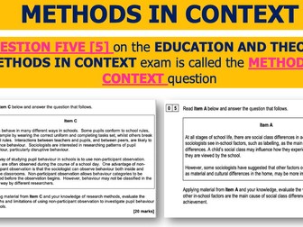 Research Methods in Context - EDUCATION