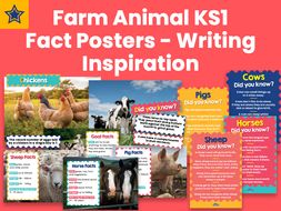 Farm Animal KS1 Fact Posters - Writing Inspiration | Teaching Resources