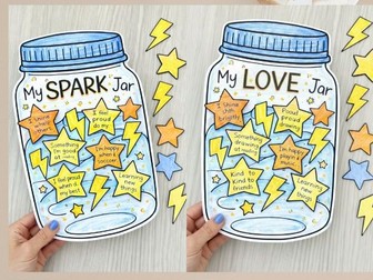 Valentine’s Day Kindness Activity & Self-Esteem Craft | My Spark Jar & Love Jar