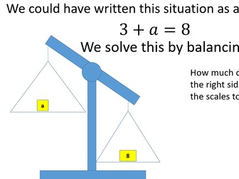 Introduction to Equations (Balancing Method)