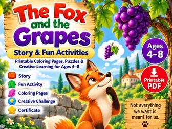 The Fox and the Grapes Activities