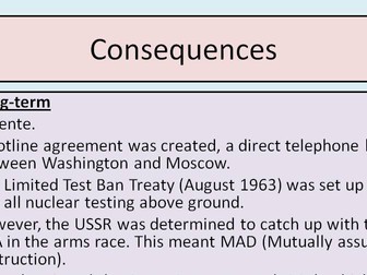 The Cold War Crises 1958-1970 Edexcel (9-1)