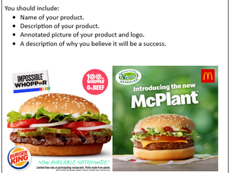 Business Documentary Worksheet - McDonald's Vs Burger King: Burger Wars!