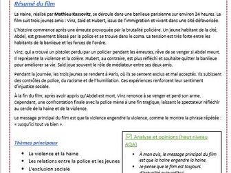 'La Haine' Analysis Booklet