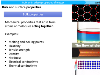 C2 L12: Bulk and Surface Properties of Matter (Nanoparticles and Bulk Materials)