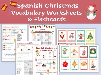 Spanish Christmas Vocabulary Activities