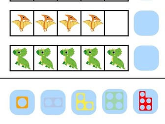 Dinosaur Count & Label 1-5
