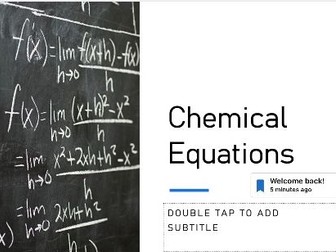 Balancing Chemical Equations