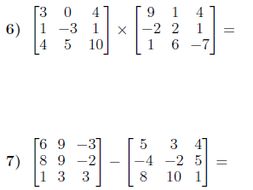 Operations with matrices worksheet (with solutions) | Teaching Resources