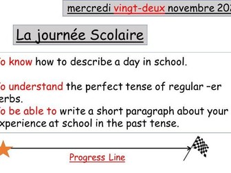 Year 10 Lesson observation + Lesson plan - La journee Scolaire