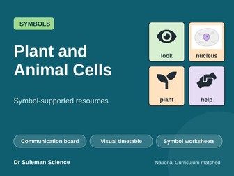 Plant and Animal Cells Symbol Resources SEN