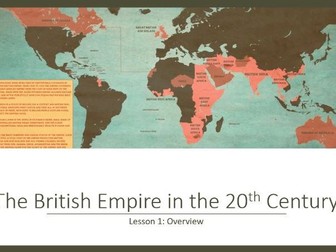 The British Empire in 1900 - India and Empire - 1 of 5 fully resourced lessons