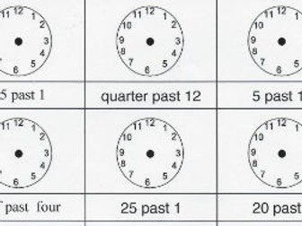 KS2 Maths Analogue Time to 5-minute Intervals