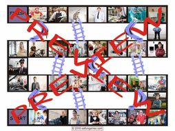 Jobs and Professions Chutes and Ladders Board Game
