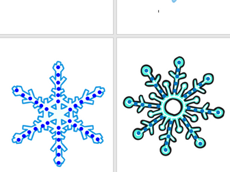 Snowflake 'Funky Fingers' Mats