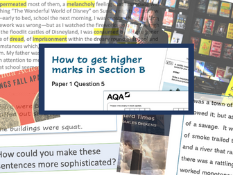 How to get higher grades in AQA GCSE English Paper 1 Section B - Question 5