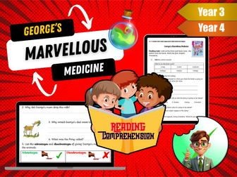 Reading Comprehension - George's Marvellous Medicine - LKS2