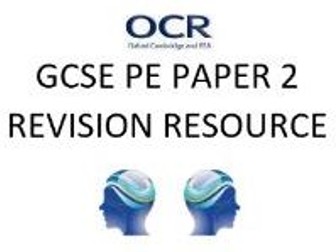 OCR PE GCSE Paper 2 Revision Spider Diagram