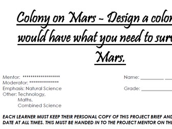 Colony on Mars Project