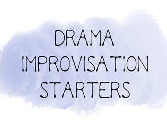 Drama Improvisation Starters Booklet