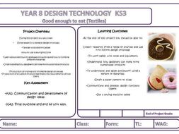 Year 8 Textiles food inspired cushion project