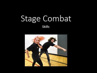 Stage Combat Year 9 Full Scheme of work