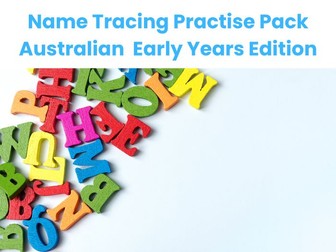 Name Tracing pack- Lesson plan EYFS