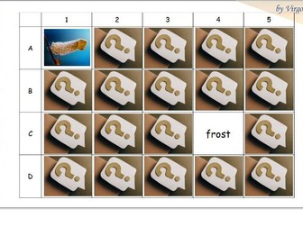 Winter pelmanism game for ESL beginners