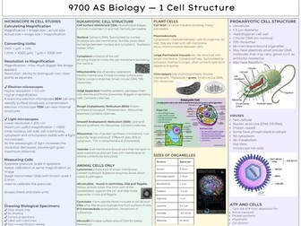 AS Biology - Cells Knowledge Organiser