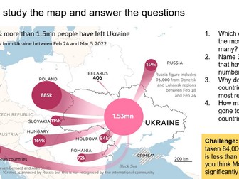 Ukraine Refugee Crisis - Geography
