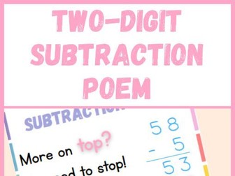 Two-Digit Subtraction Poem