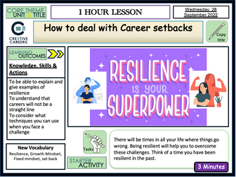 KS5 Careers  - Career Setbacks
