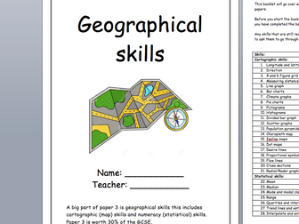 Geographical and numerical skills booklet with AQA practice questions