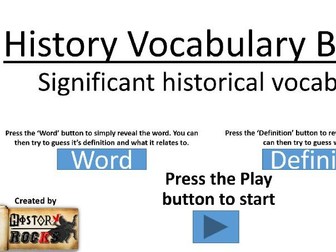 History Vocabulary Builder