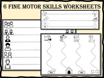 6 Fine Motor Skills Worksheets