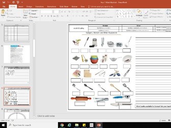 Year 7 Booklet (worksheets),success criteria, literacy aids, key words  and knowledge organiser