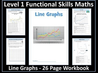 Line Graphs Workbook - Statistics - Level 1 Functional Skills Maths
