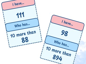 10/100 more loop card game